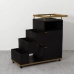 Antique Mango Wood Bar Cart - Image 6