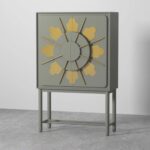 Wooden Artistic Modern Mango Wood Bar Cabinet - Image 3