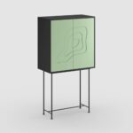 Wooden Artistic Indian Handmade Mango Wood Bar Cabinet - Image 4