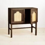Wooden Cane Console Table - Image 4