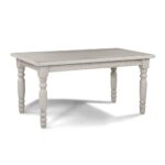 Wooden Furniture Original Solid Wood Dining Table, Off-White - Image 3