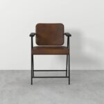 Handcarved Wooden Antique Cafe Chair - Image 3