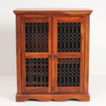 Wooden  Sheesham Wood Bar Cabinet - Image 10
