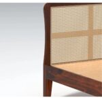 Handcrafted Wooden Headboard Cane Bed - Image 4