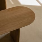 Wooden Artistic Mada Oak Bench - Image 3