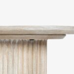 New White Design Carved End Table - Image 3