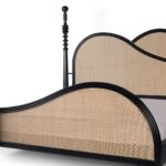 Solid Mango Cane bed with natural finish - Image 6