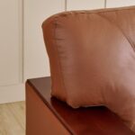 Half Leather 2-Seater Sofa - Image 4