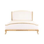 Classic Golden Solid Wood Bed - Image 2