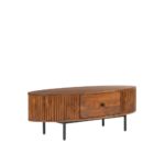 Wooden Artistic Coffee Table With Drawer - Image 4