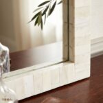 Bone Inlay Mirror Frame Wall Decorative Wooden Vanity Mirror Luxury Home Decor - Image 3