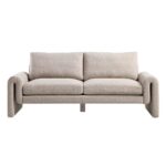 Hampstead Taupe Boucle Curved 2-Seater Sofa - Image 7