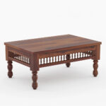 Wooden Handcrafted Sheesham Wood Coffee Table Furniture - Image 2