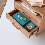 Wooden Acacia Solid Wood Bedside Table - Image 4