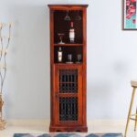 Wooden  Mango Wood Bar Cabinet - Image 4