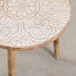Wooden Curved Side Table - Image 3