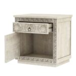 Handcrafted Curved Bedside Table - Image 4