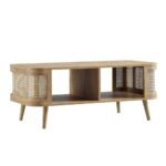 Handcrafted Wooden Solid Coffee Table - Image 4