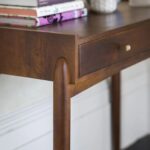 Unique Mango Wood Console Table with Drawer - Image 4