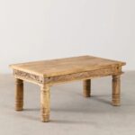 Handcrafted Wooden Hand Carving Coffee Table Furniture - Image 2