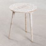 Wooden Curved Side Table - Image 4