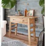 Handcrafted Natural Console Table - Image 3