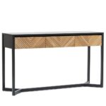 Wooden Antique Console Table with Drawer - Image 2