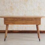 Modern Mango Wood Two Drawer Study Table - Image 4