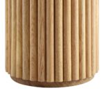 Maru Oak Round Side Table, Oak - Image 6