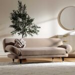 Daphnis Aegean Blue Velvet Sofa, 2-Seater