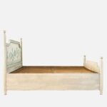 Jaipuri Hand Painted Solid Wood Bed - Image 4