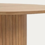 Handcrafted Solid Round Mango Wood Dining Table - Image 3