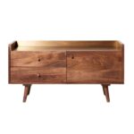 Wooden Handcrafted Coffee Table Three Drawer Furniture - Image 3