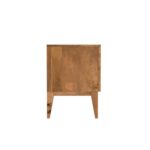 Wooden waves pattern four drawer tv cabinet - Image 4