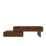 Antique Designed Handmade Multi-Storage Wooden TV Stand - Image 2