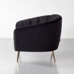 Black Velvet Chair - Image 3