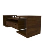 Handmade Charm Finished Wooden Multi-Storage Handcarved TV Unit - Image 3