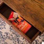 Handcrafted  Retro Coffee Table with 2 Drawer - Image 4