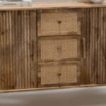 Patrice Rattan Wood Sideboard - Image 2