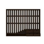 Wooden Classic Wall Striplines Designed Wooden Handmade TV Unit - Image 2