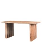 Handcrafted Solid Round Mango Wood Dining Table - Image 4