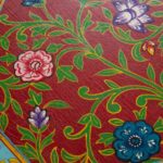Hand Painted Mango Wood End Table - Image 3