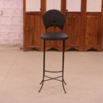 Antique Handmade Wooden Bar Chair - Image 4