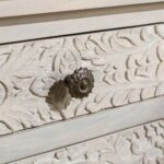Hand Carved Bedside Table - Image 7