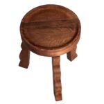 Wooden Stool Handcrafted Side Table - Image 4