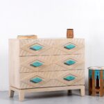 Inara Wooden Carved Chest of Drawer - Image 2