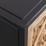 Mango Wood Bedside Table with Drawers - Image 5