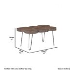 Wooden Live edge Coffee Table (Natural Brown) - Image 4