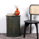 Silva Wooden Carved Side table - Image 2