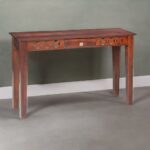 Wooden Drawer Console Table – Brown Matte Finish - Image 2